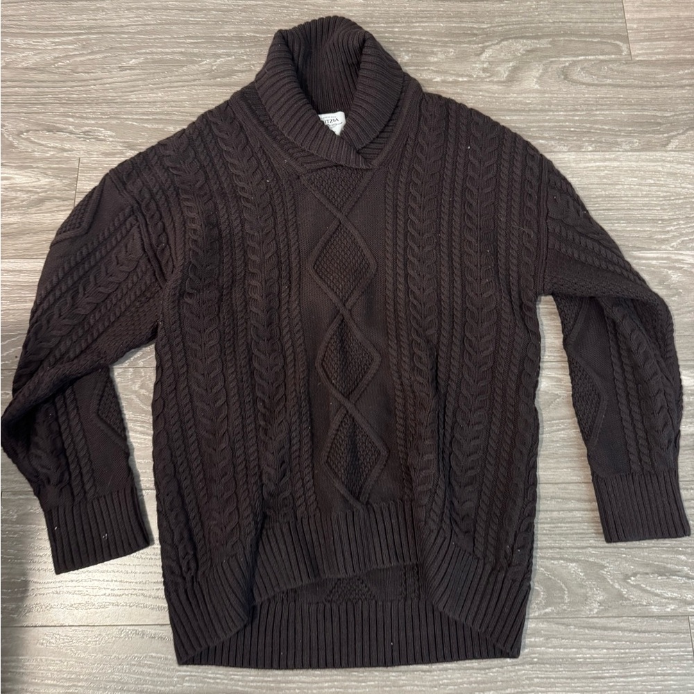 Aritzia cable knit sweater